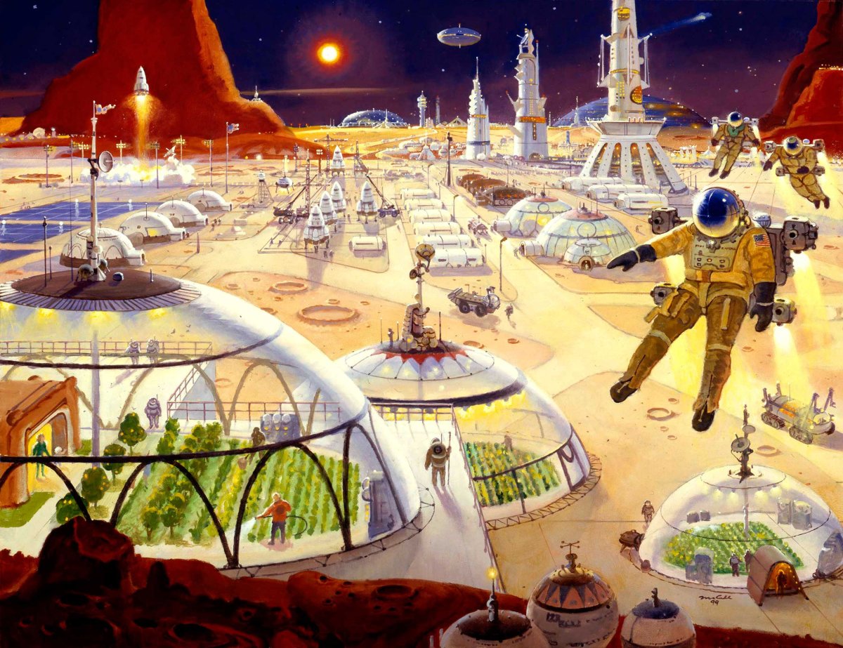 Картины города будущего Роберта МАККОЛЛА