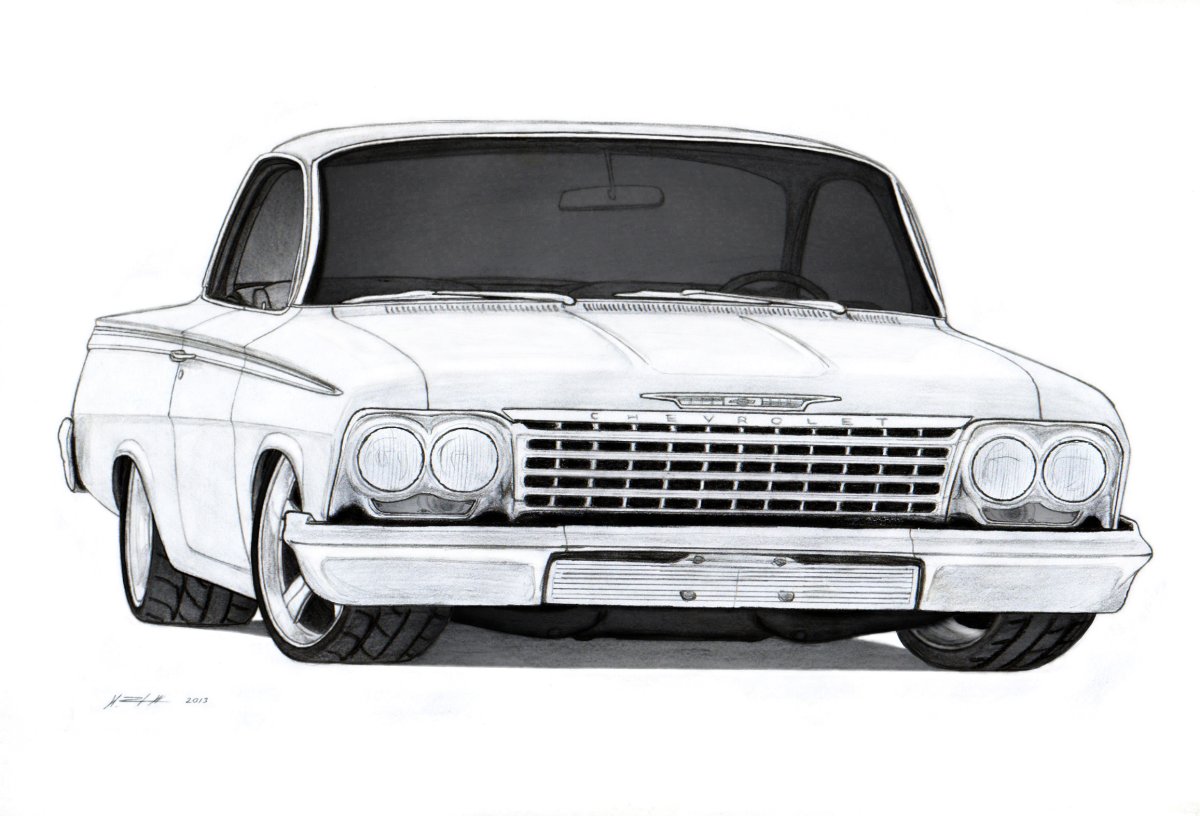 Волга рисунок