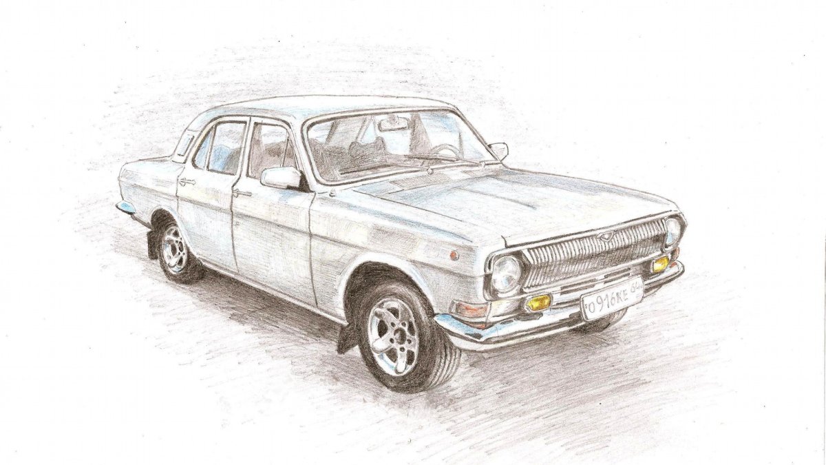 Волга 2410 рисунок