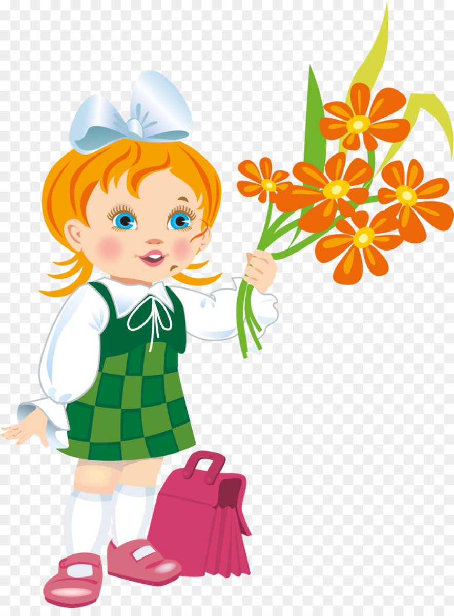 Девочка школьница рисунок