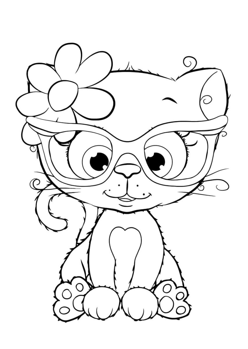 Котенок. Раскраска