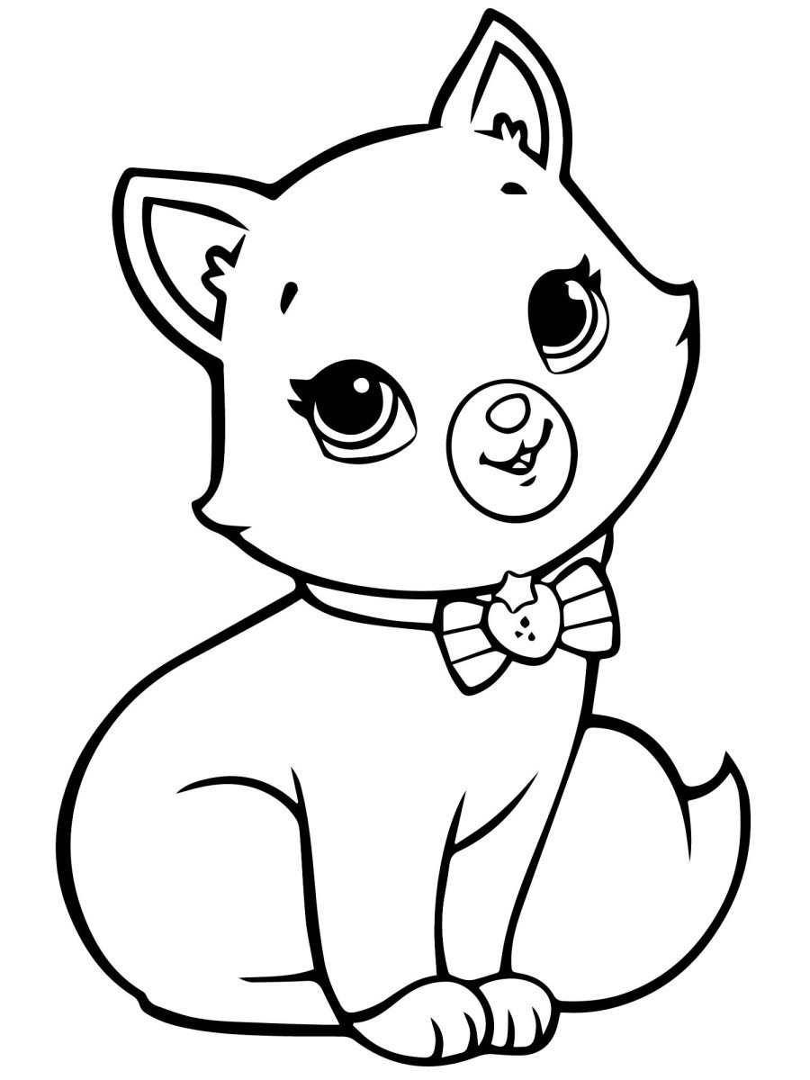 Кошка Единорог раскраска