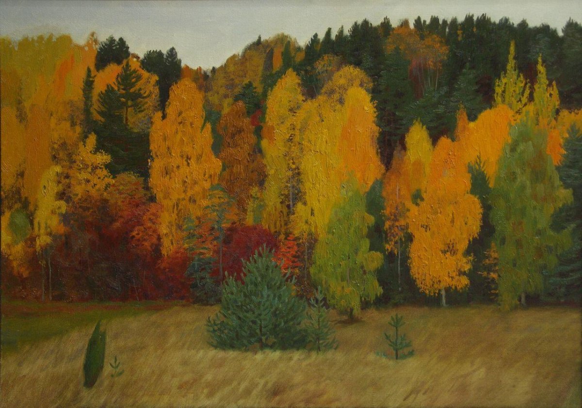 Осенний пейзаж живопись