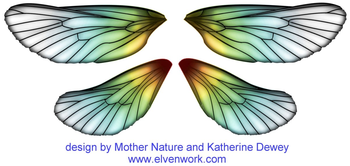 Крылья Стрекозы шаблон