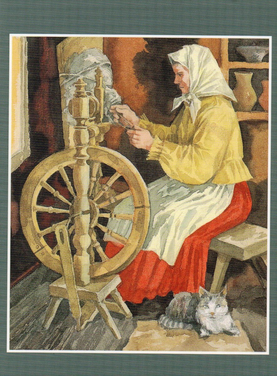 Картина пряхи Куликов