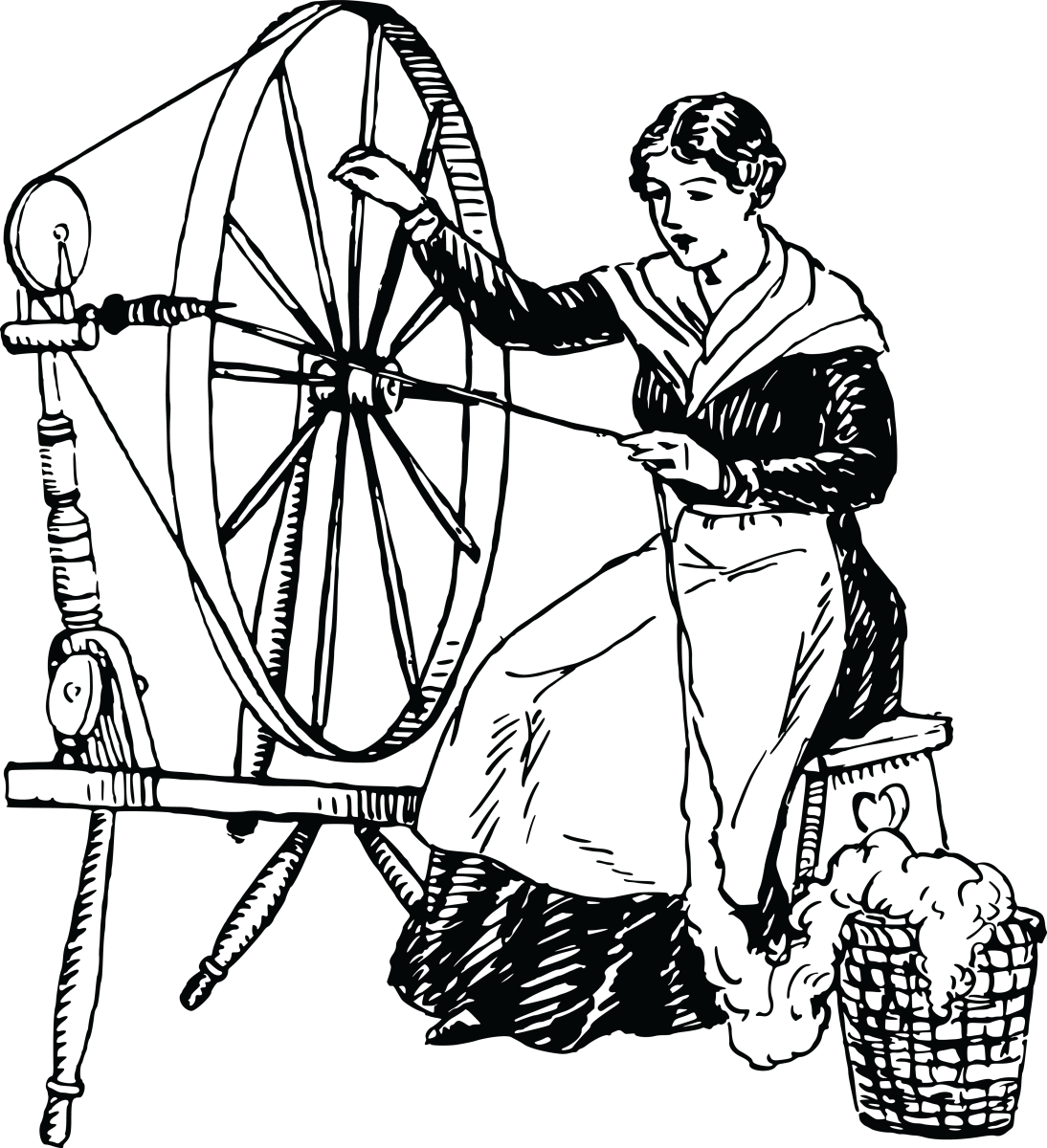 Средневековая прялка