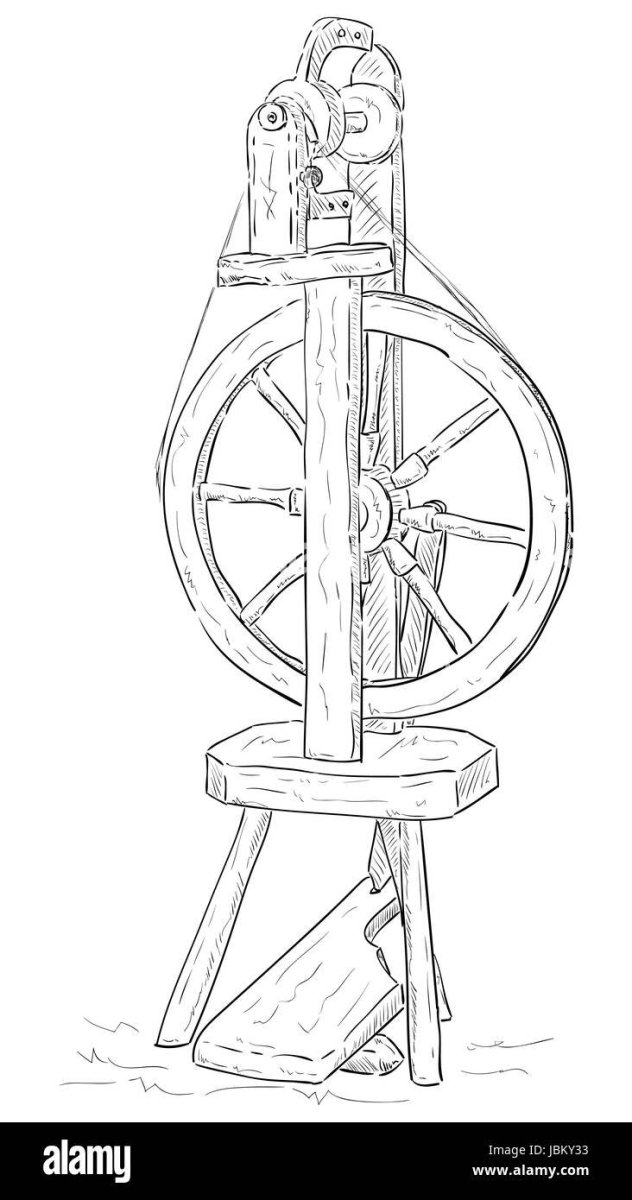 Прялка карандашом