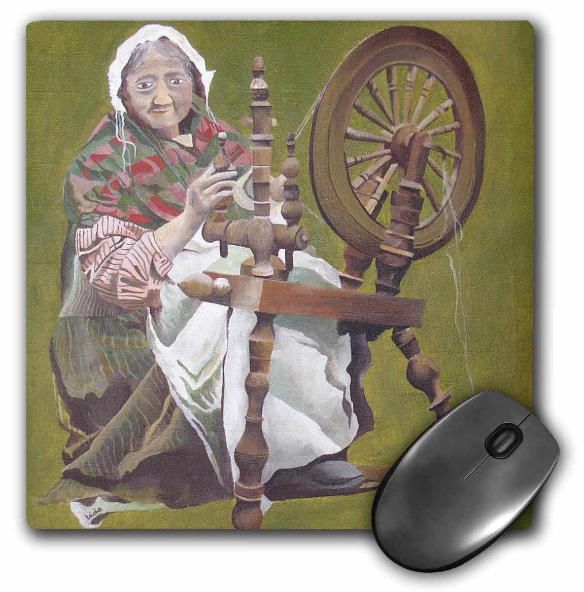 Прялка в средние века