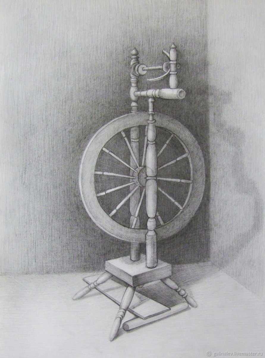 Прялка рисунок