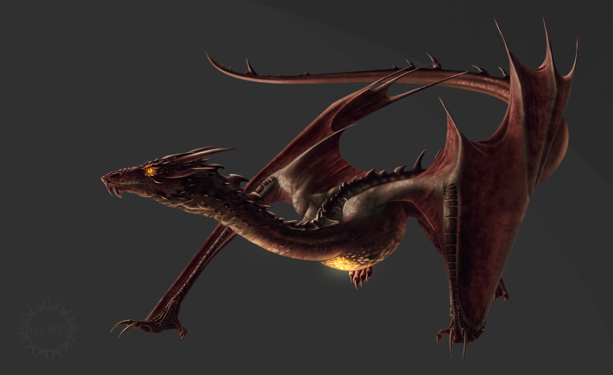 Дракон Смауг в полный рост