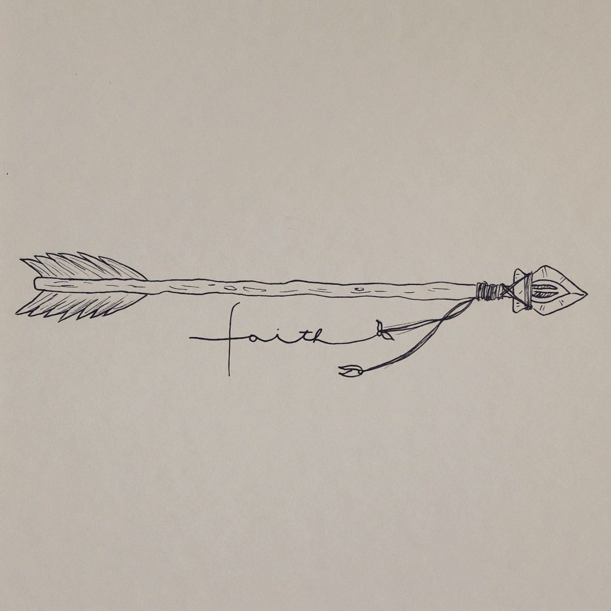 Тату стрела эскиз