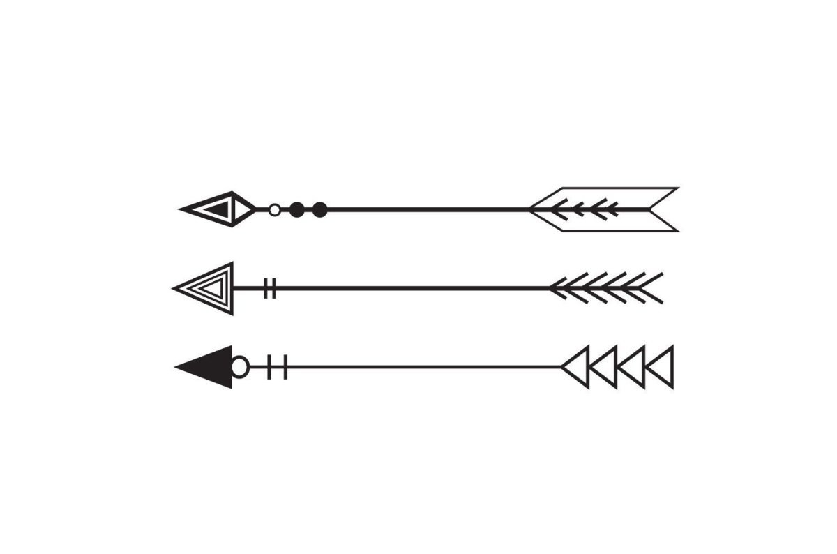 Тату стрела эскиз