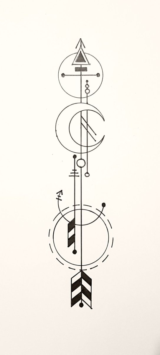 Эскиз стрела геометрия