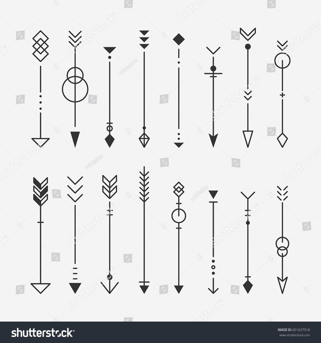 Тату стрела эскиз