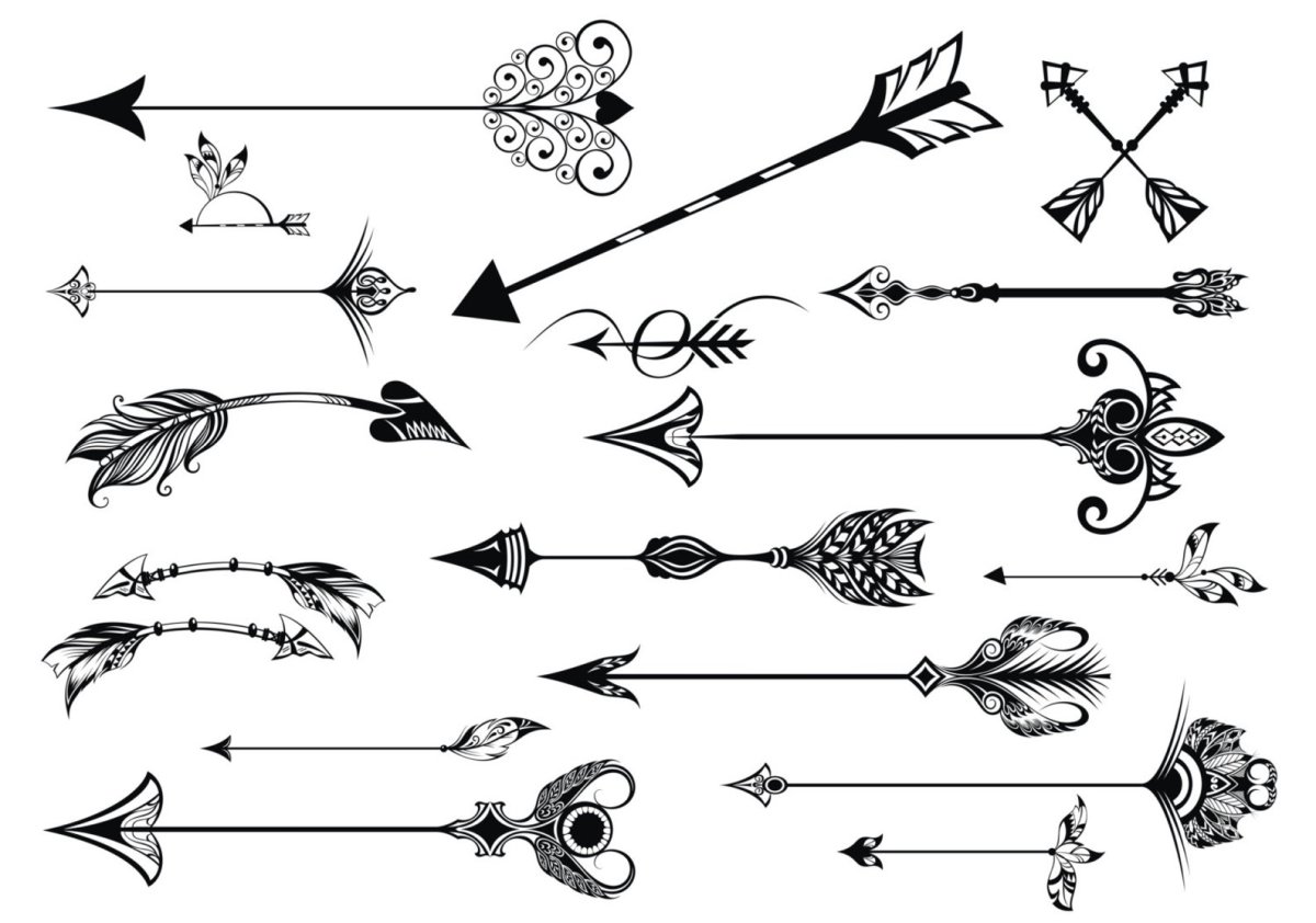 Узор в виде стрелы