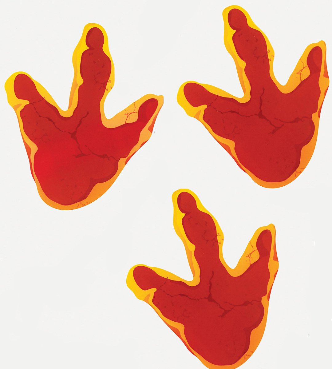 След динозавра вектор