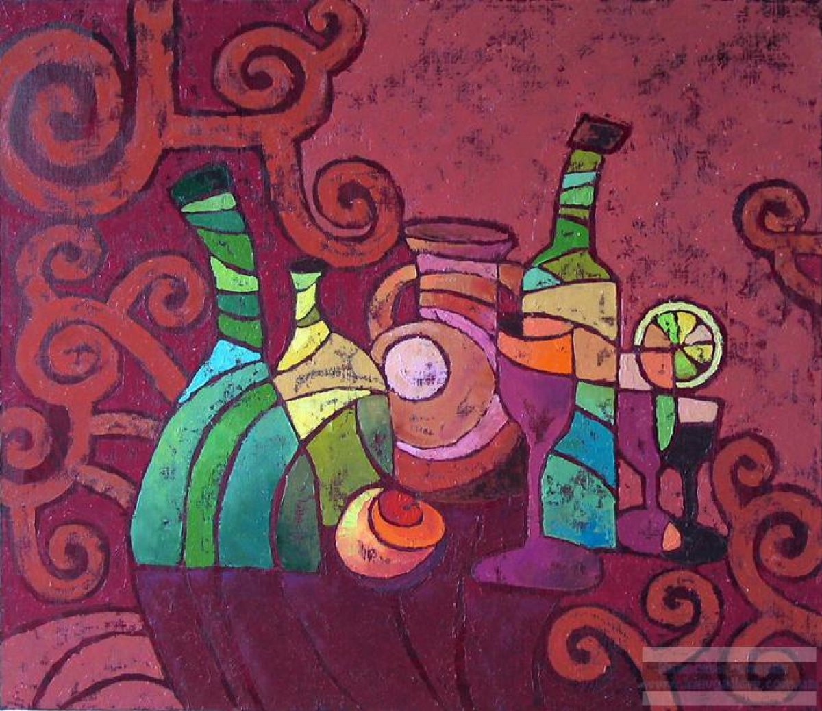 Контраст в декоративной композиции