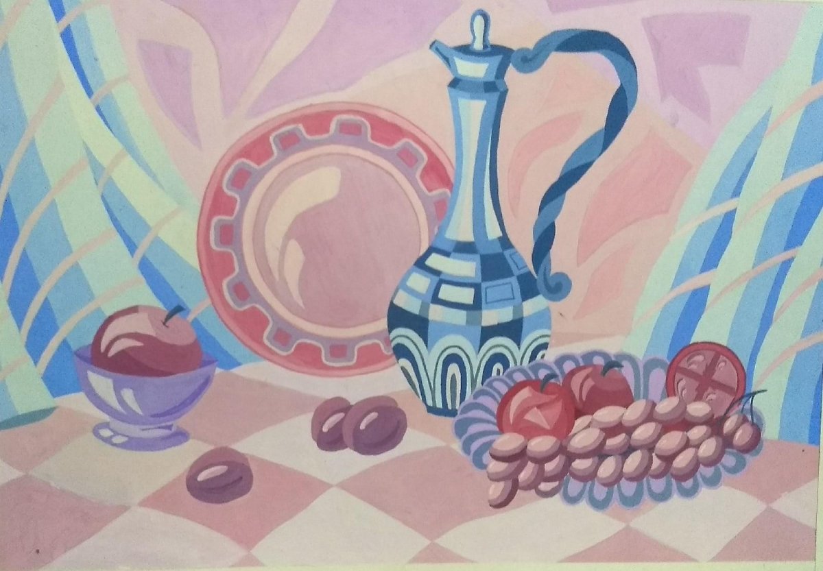 Декоративный натюрморт керамика