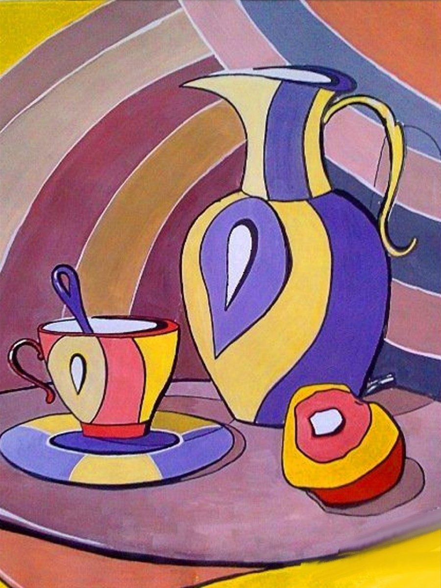 Декоративная живопись натюрморт стилизация натюрморт