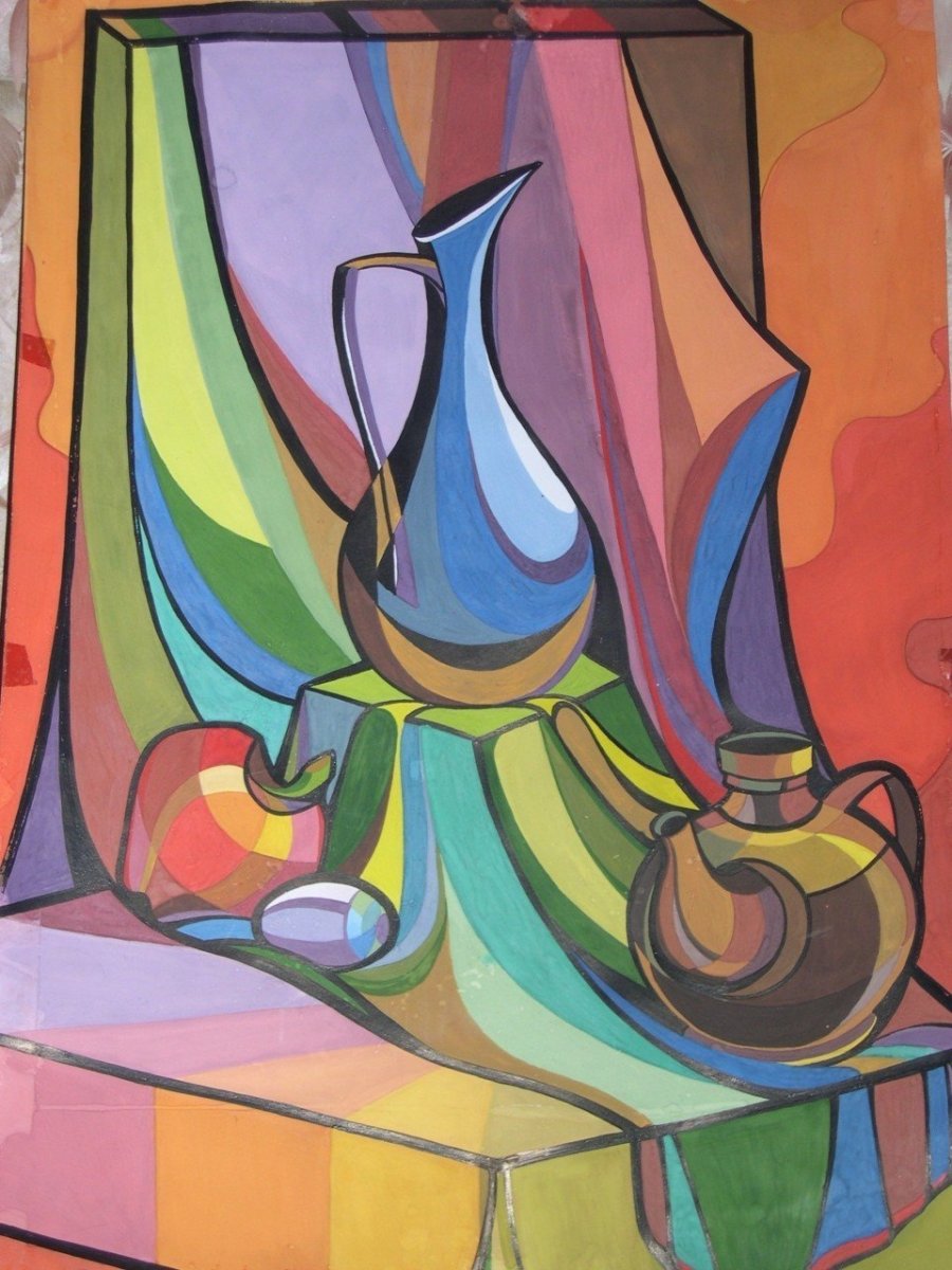 Декоративный графический натюрморт