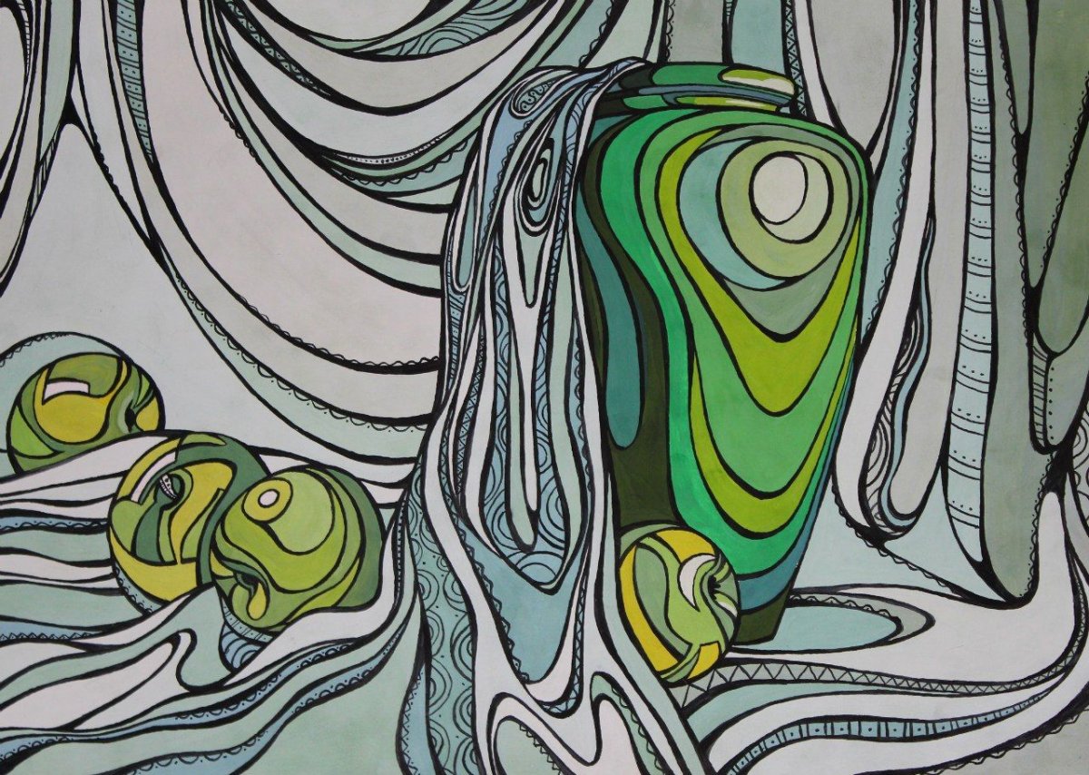 Абстрактный натюрморт кубизм Пикассо