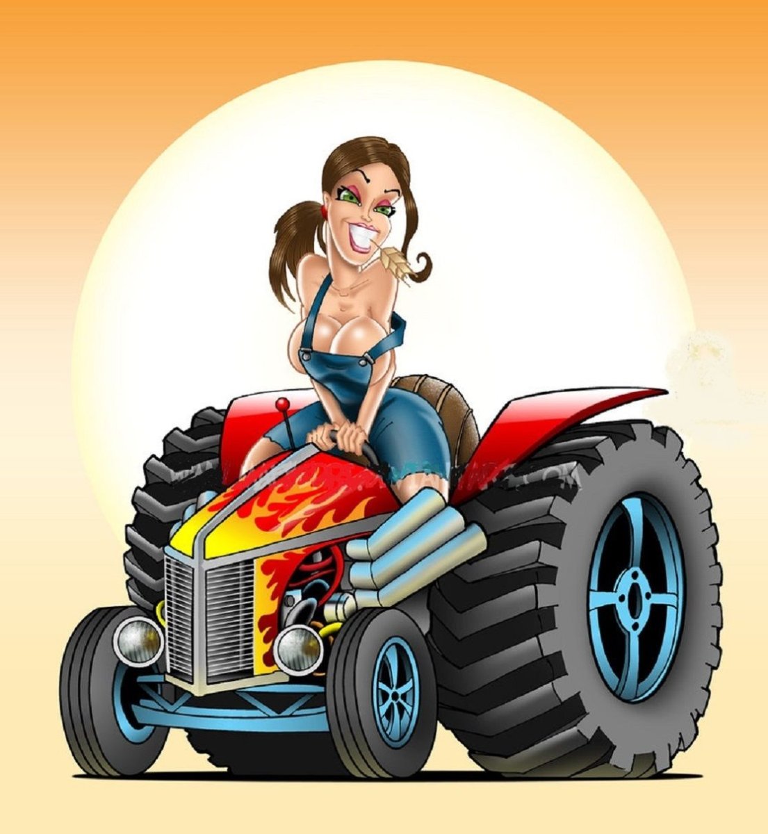 Шарж тракторист