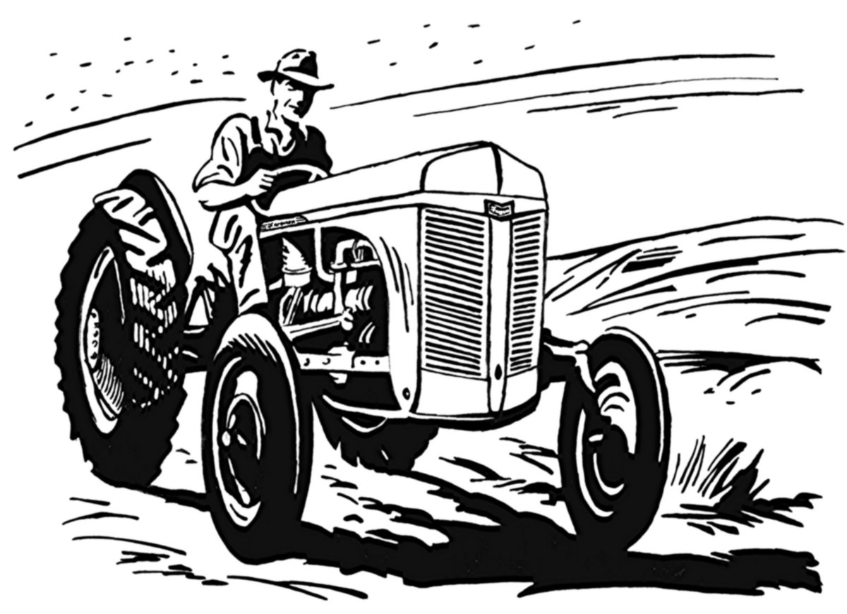 Тракторист карикатура