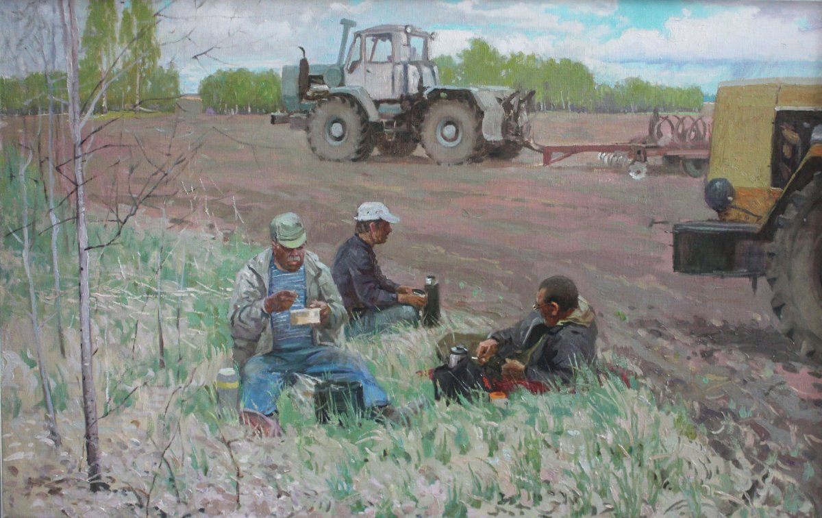 Трактор Джон Дир рисунок