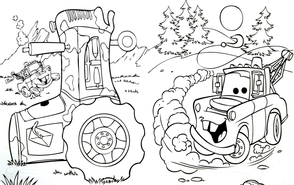 Маккуин и Мэтр раскраска