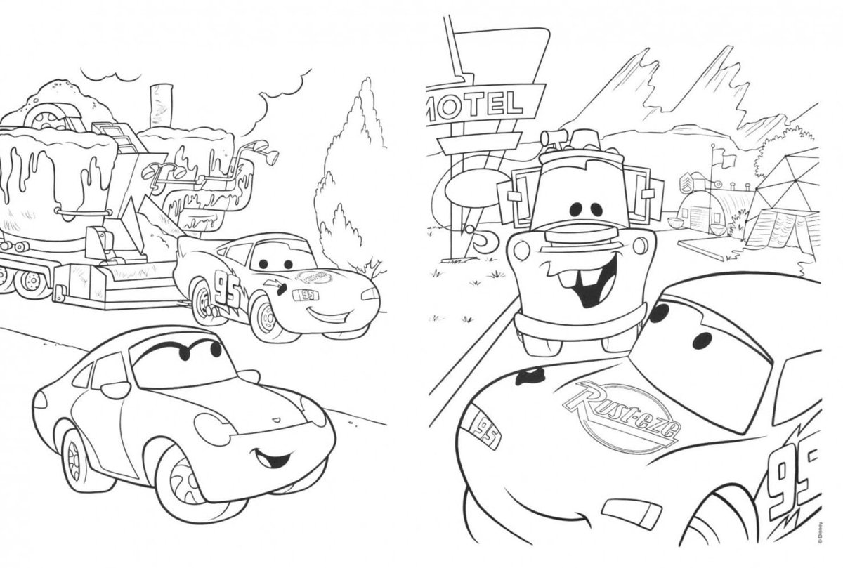 Раскраски Тачки Маквин