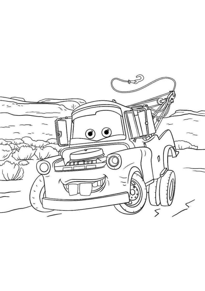 Раскраска Тачки молния Маквин