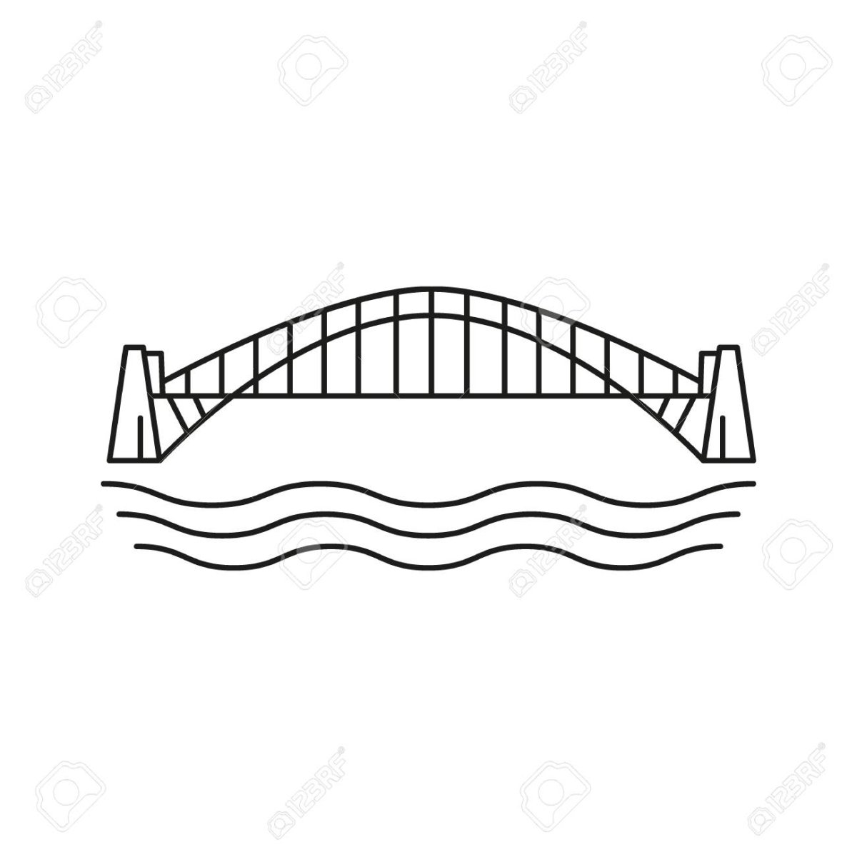 Боровичи мост Белелюбского рисунок