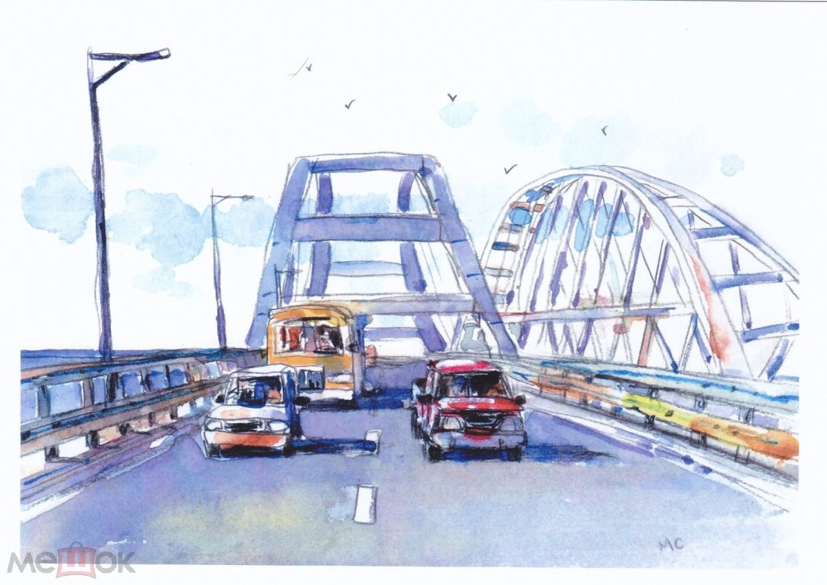 Керченский мост вектор