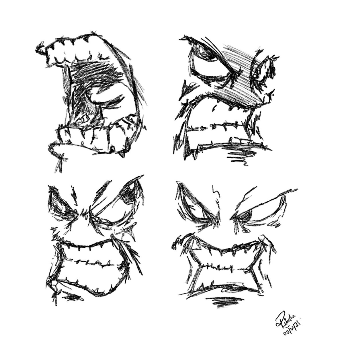 Рисование злость