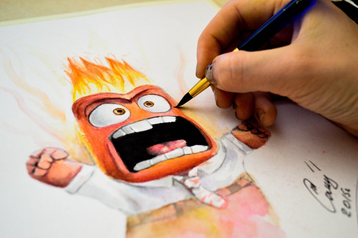 Как нарисовать гнев