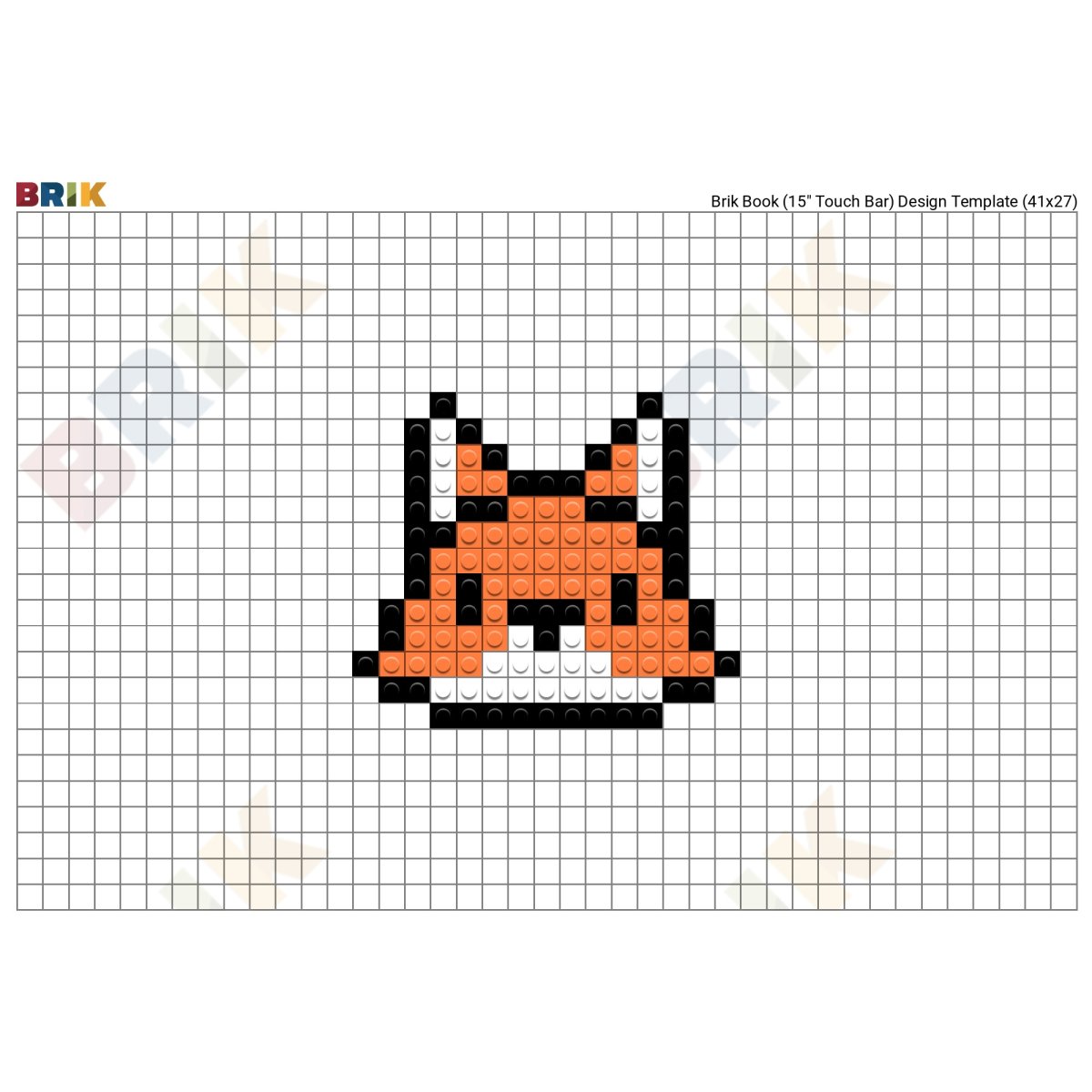 Пиксель арт Лис маленький