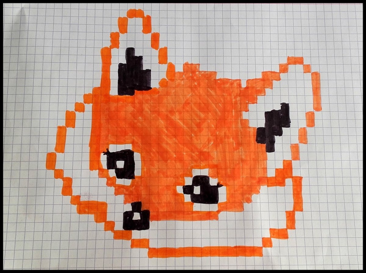 Вышивка крестиком лисы