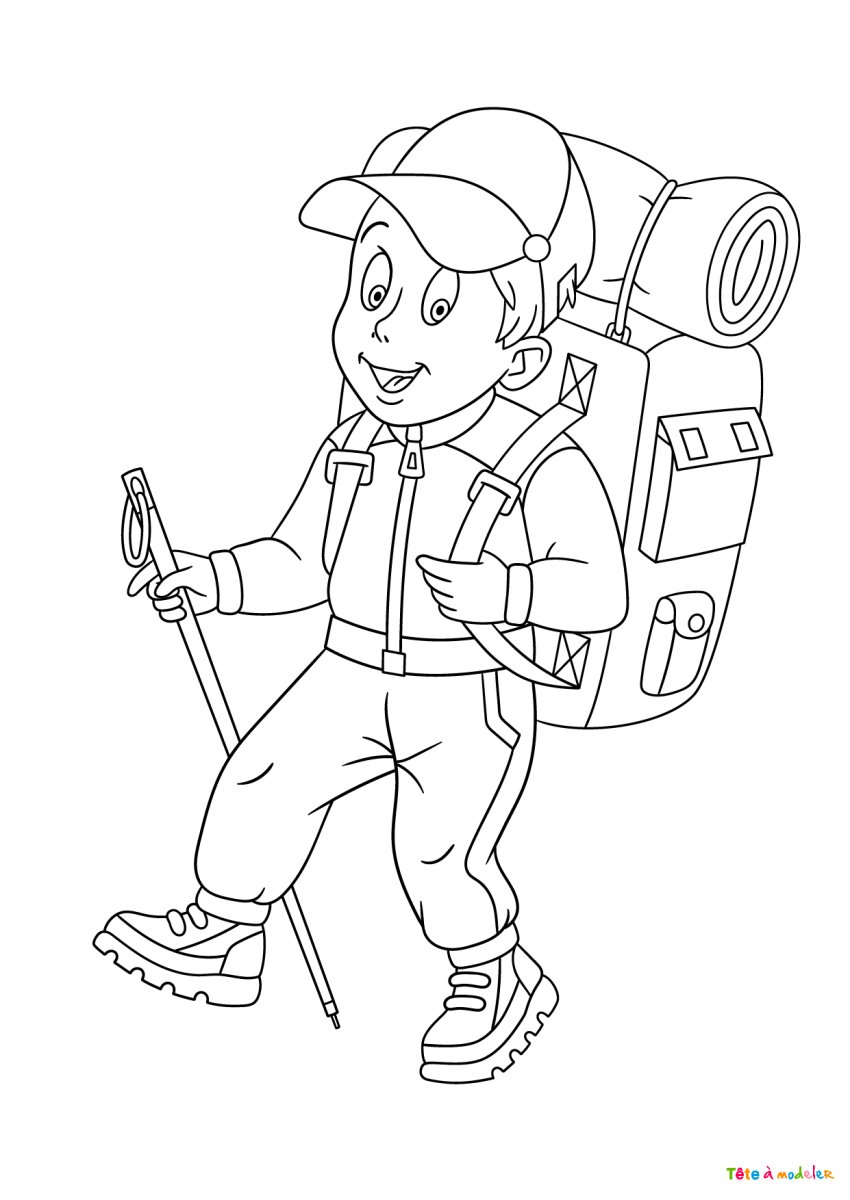 Раскраска поход для детей