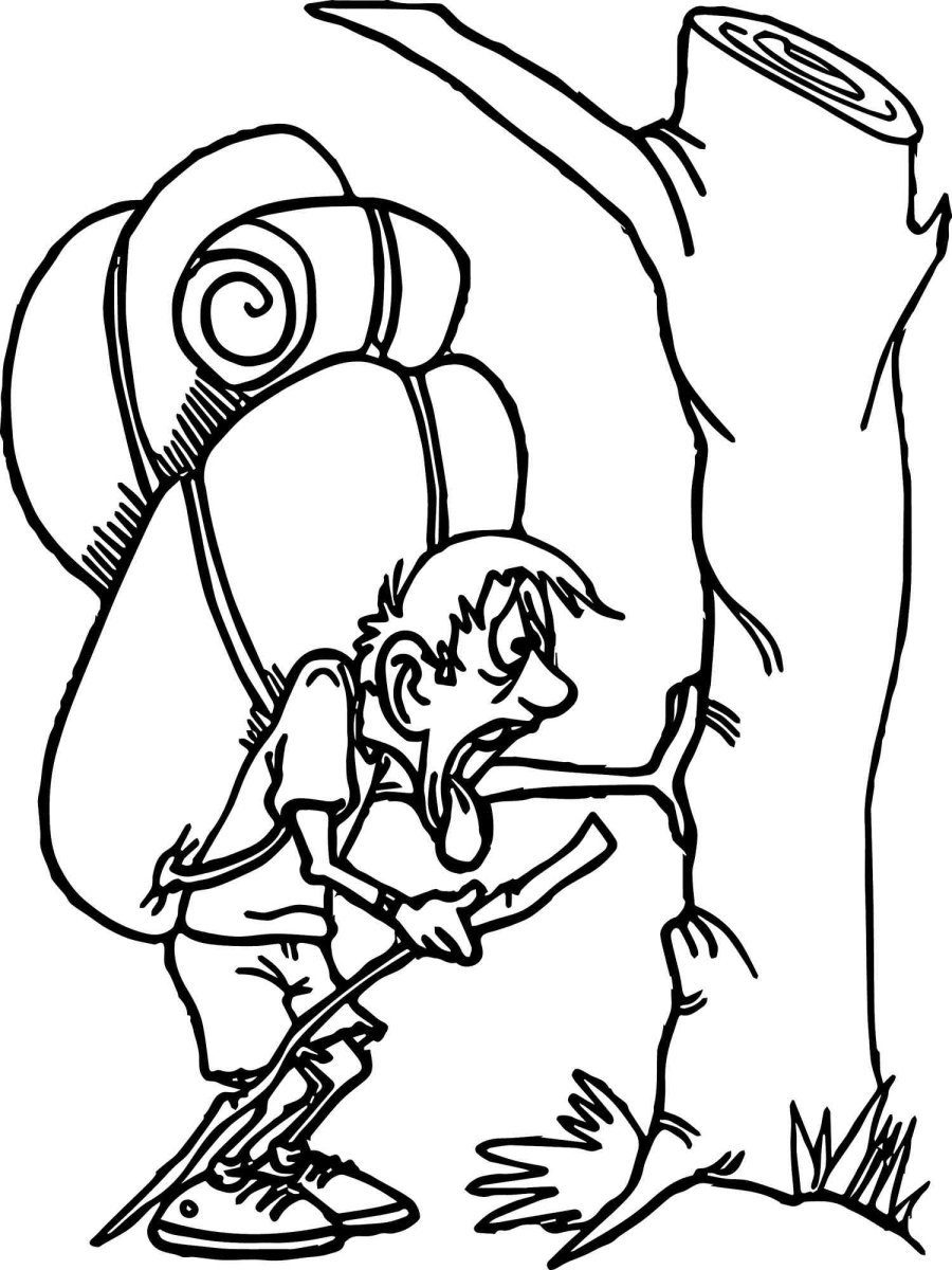 Раскраски туризм для детей