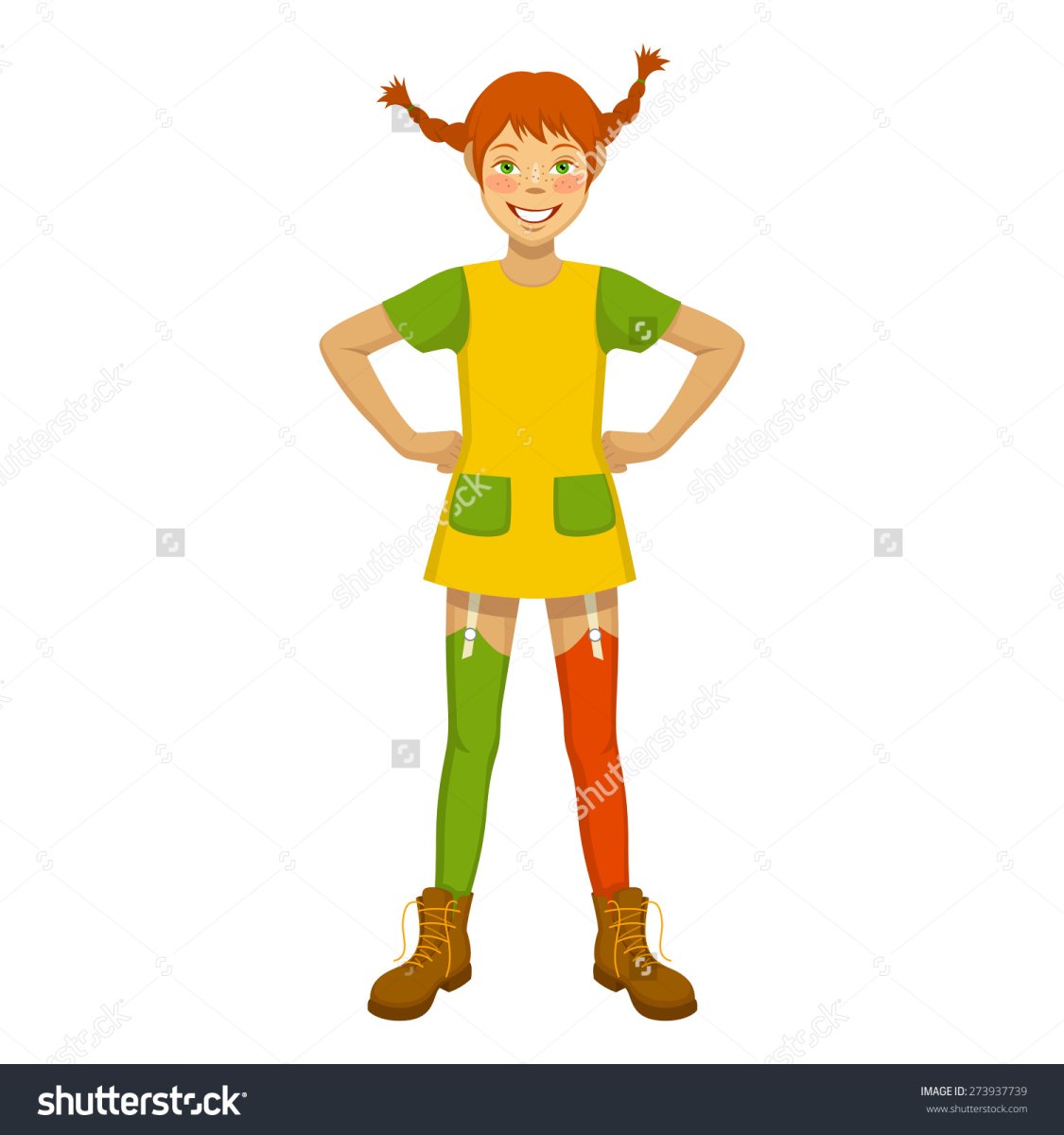 Пеппи длинный чулок арт