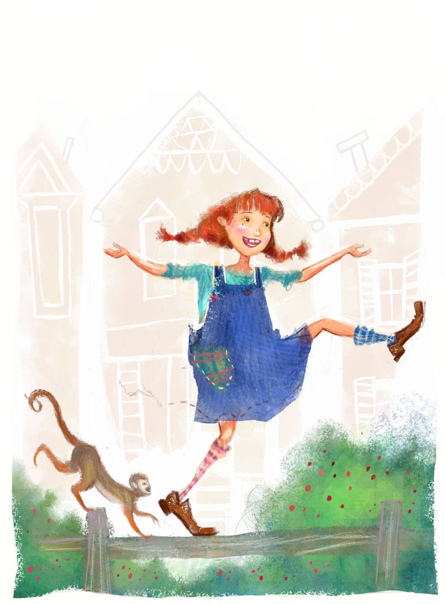 Господин Нильсон обезьянка Пеппи