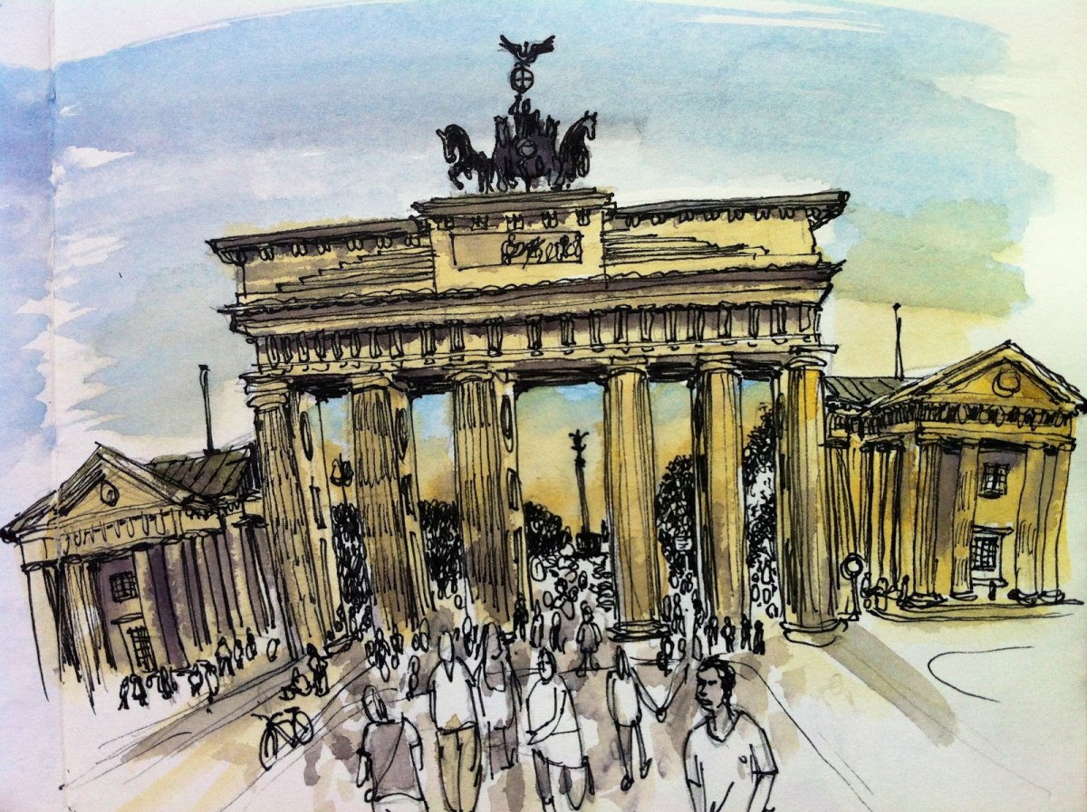 Бранденбургские ворота Берлин для детей