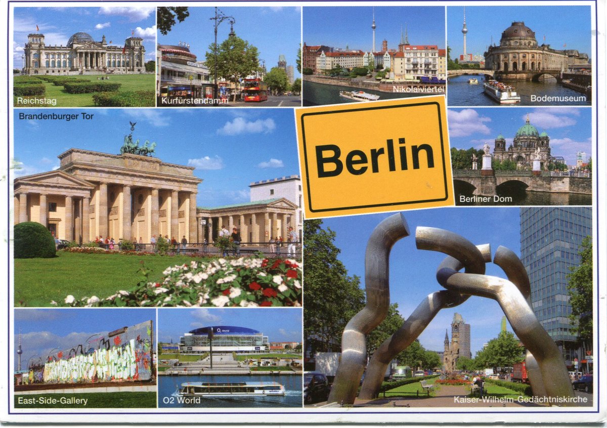 Достопримечательности Берлина коллаж