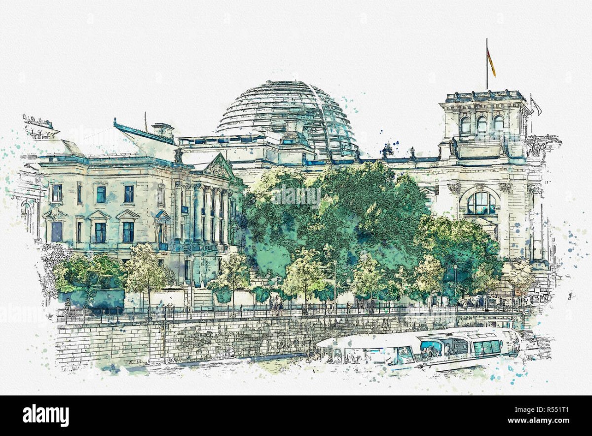 Рейхстаг карандашом