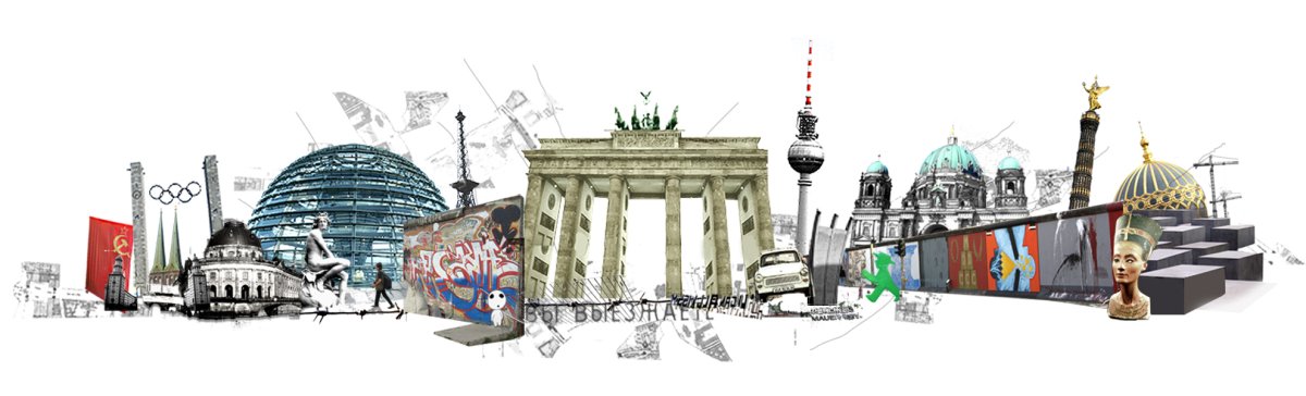 Коллаж из достопримечательностей Берлина