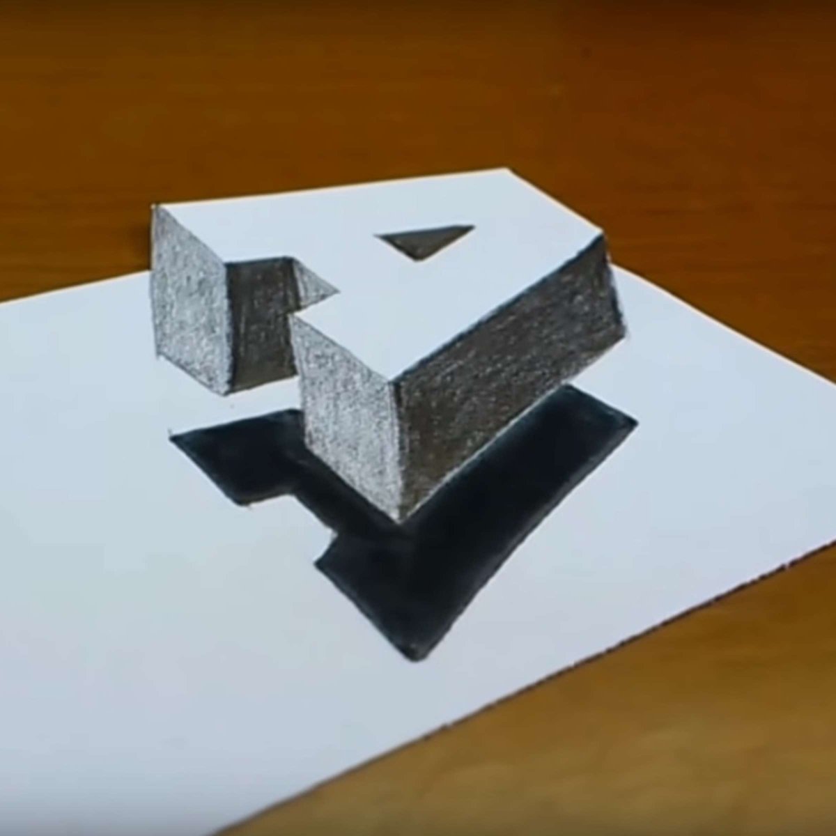 Объемные фигуры на бумаге