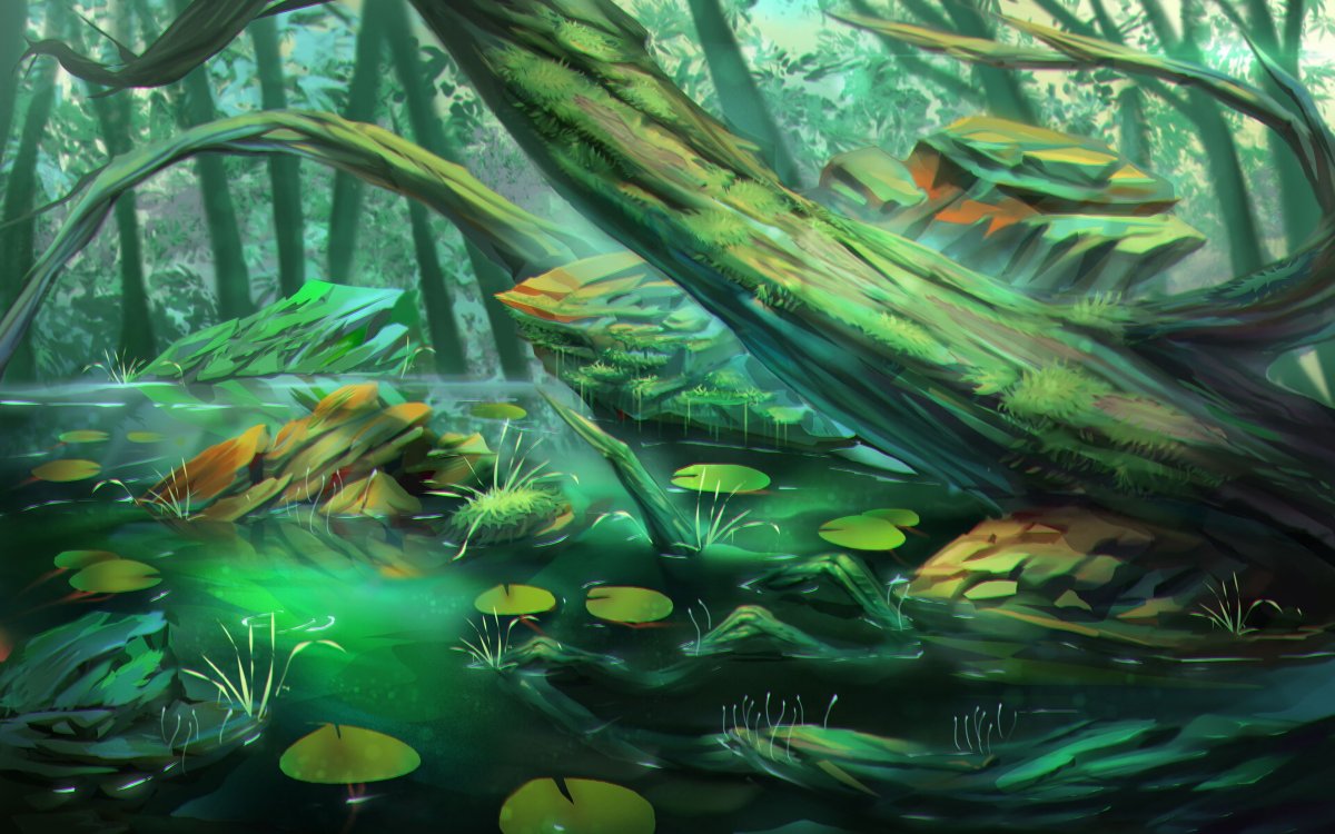 Сказочный пруд