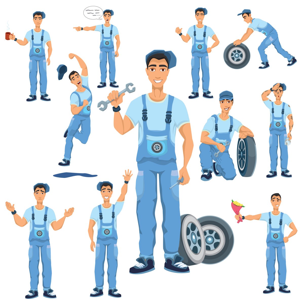 Профессия автомеханик в картинах