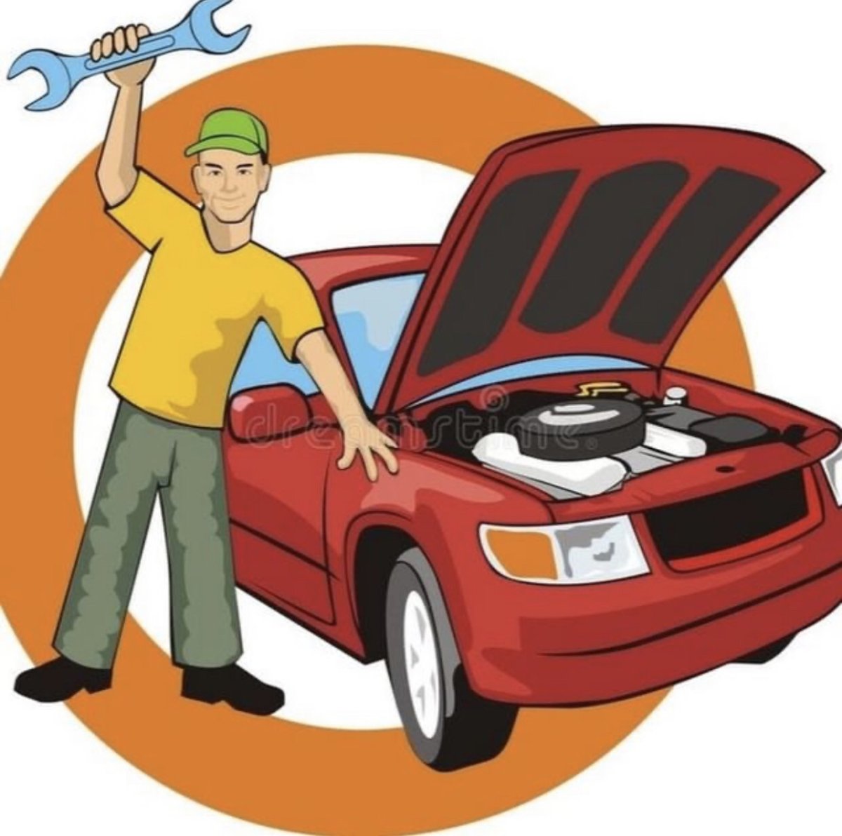 Папа чинит машину