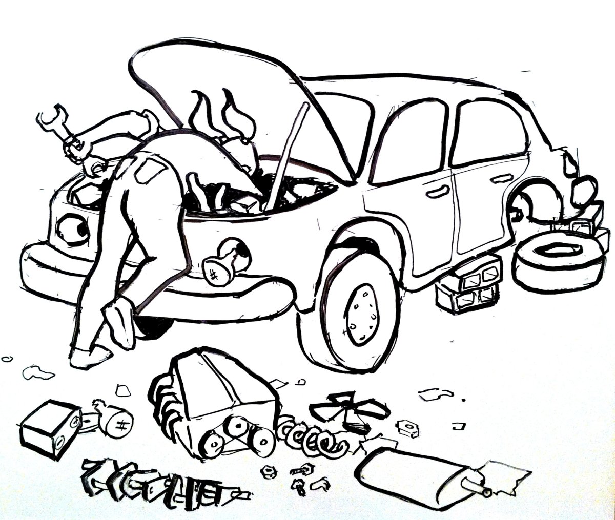 Профессия автослесарь